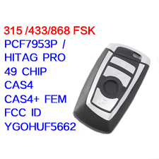 4btn Smart Remote Key Fob Keyless For BMW F 5 7 Series FEM / BDC CAS4 CAS4+ EWS5 System 315 433 868MHz 2009 - 2016 YGOHUF5662